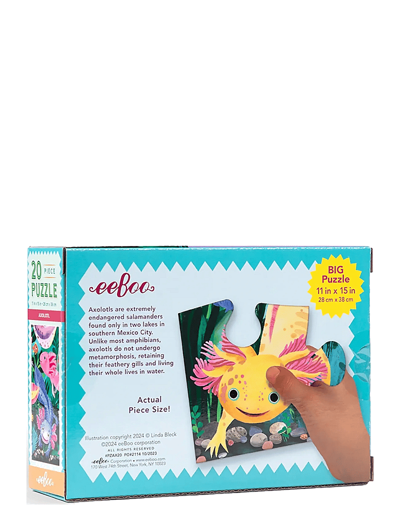 Eeboo - Puzzle 20 pcs - Axolotl - klassikalised pusled - multi - 2