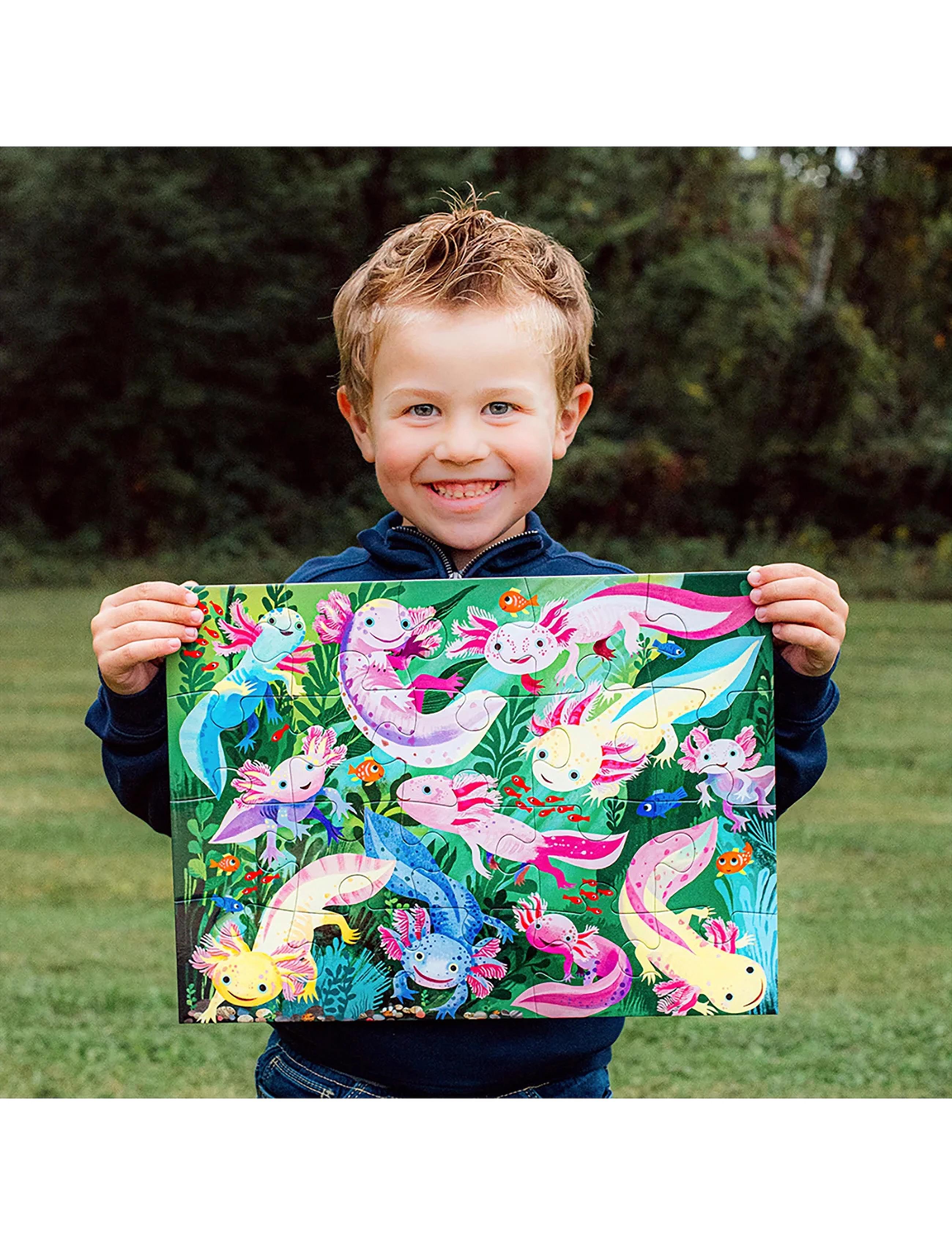 Eeboo - Puzzle 20 pcs - Axolotl - classic puzzles - multi - 4
