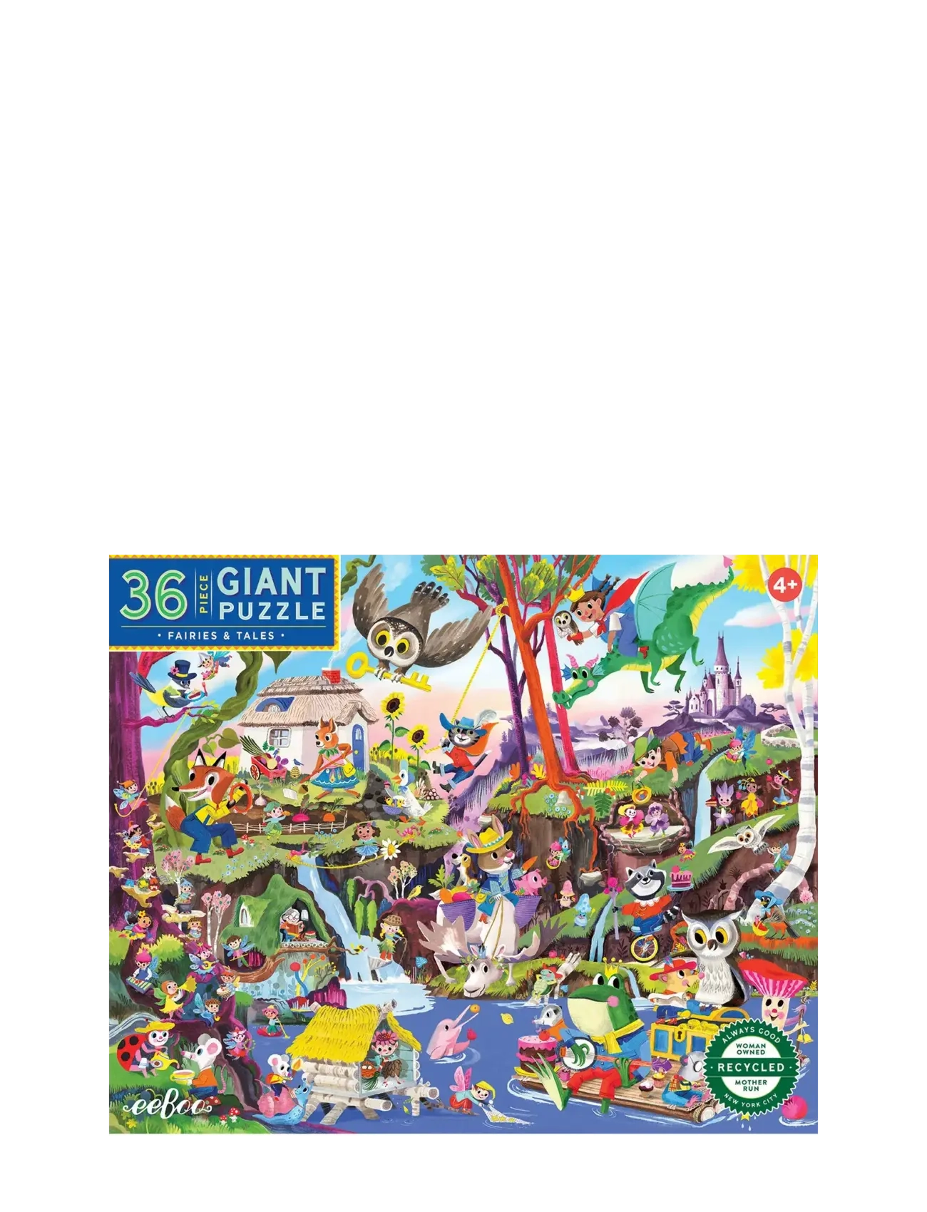 Eeboo Giant Puzzle 36 pcs - Fairies & Tales - 4 for 3 - MULTI / multi