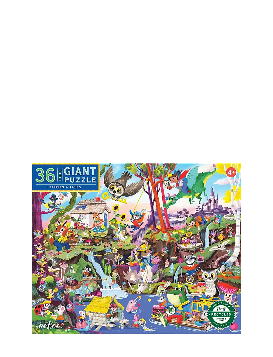Eeboo - Giant Puzzle 36 pcs - Fairies & Tales - klassische puzzles - multi - 0