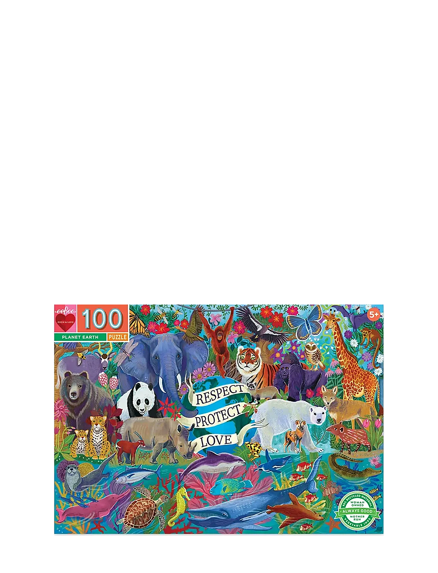Eeboo - Puzzle 100 pcs - Planet Earth - klassische puzzles - multi - 0