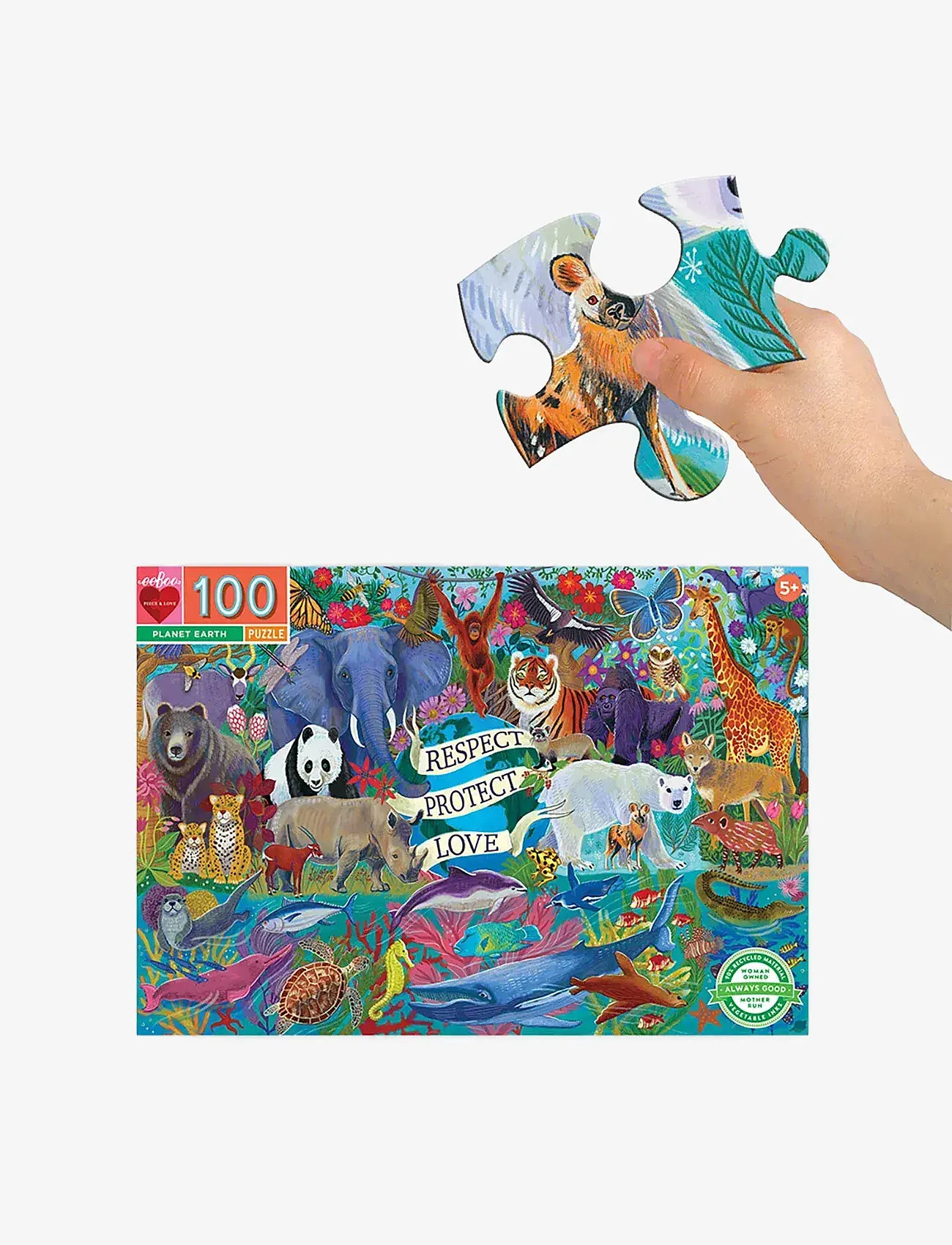 Eeboo - Puzzle 100 pcs - Planet Earth - multi - 1