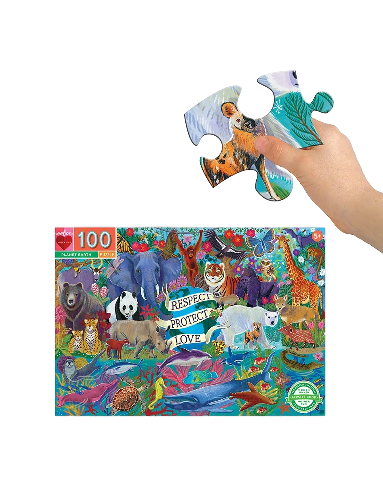 Eeboo - Puzzle 100 pcs - Planet Earth - klassische puzzles - multi - 1