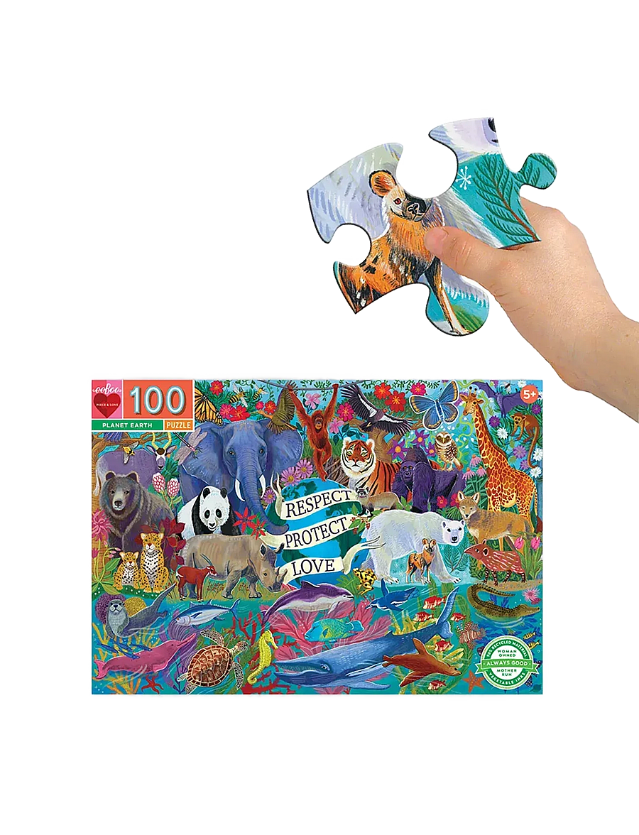 Eeboo - Puzzle 100 pcs - Planet Earth - klassische puzzles - multi - 1