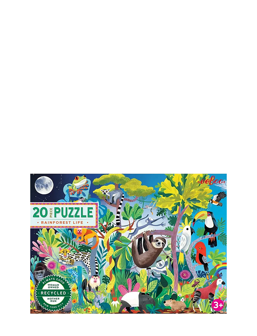 Eeboo - Puzzle 20 pcs - Rainforest Life - klassische puzzles - multi - 0