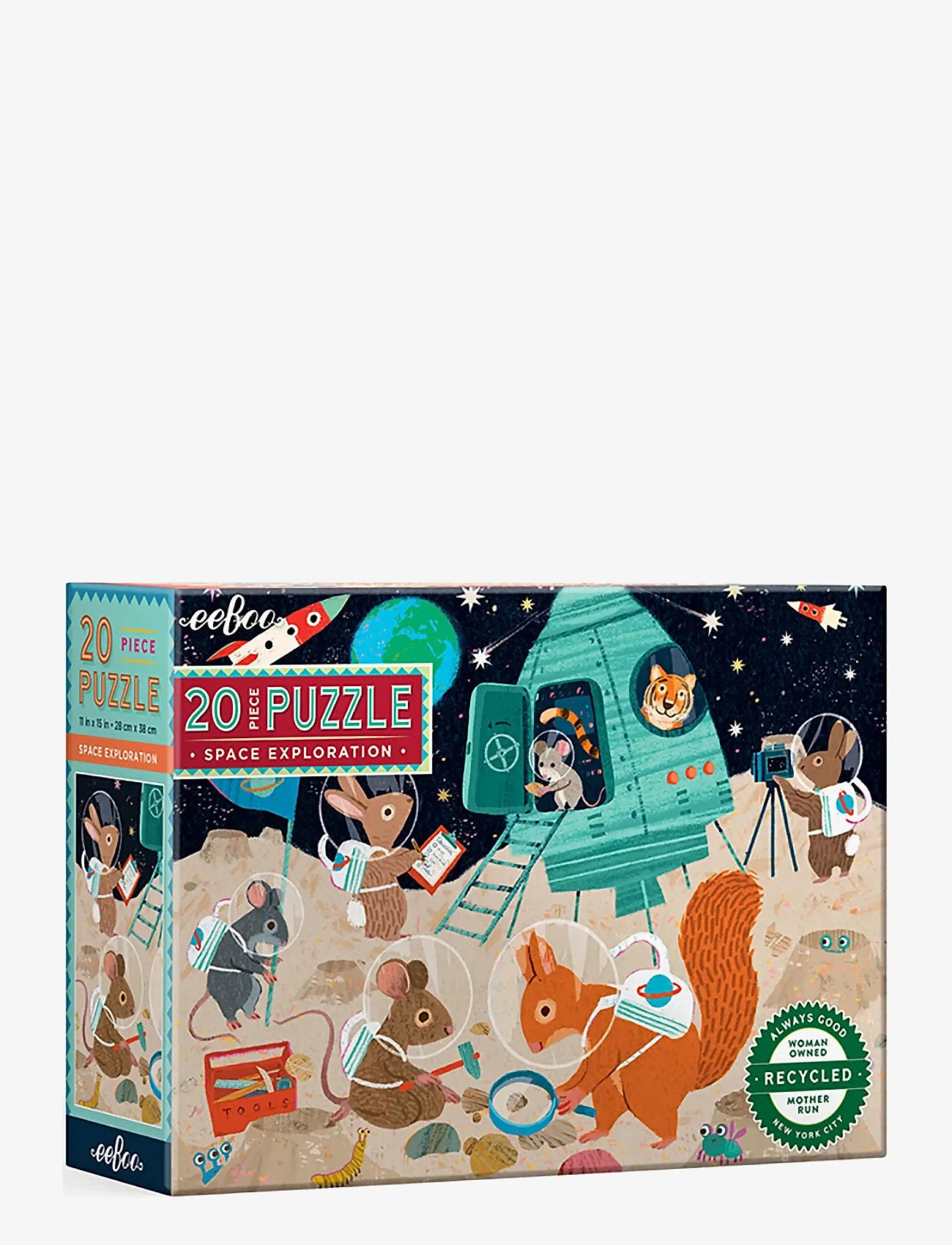 Eeboo - Puzzle 20 pcs - Space Exploration - classic puzzles - multi - 1