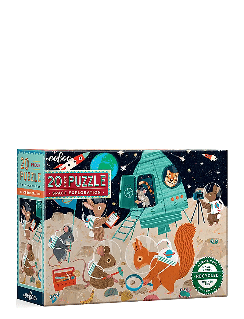 Eeboo - Puzzle 20 pcs - Space Exploration - klassikalised pusled - multi - 0