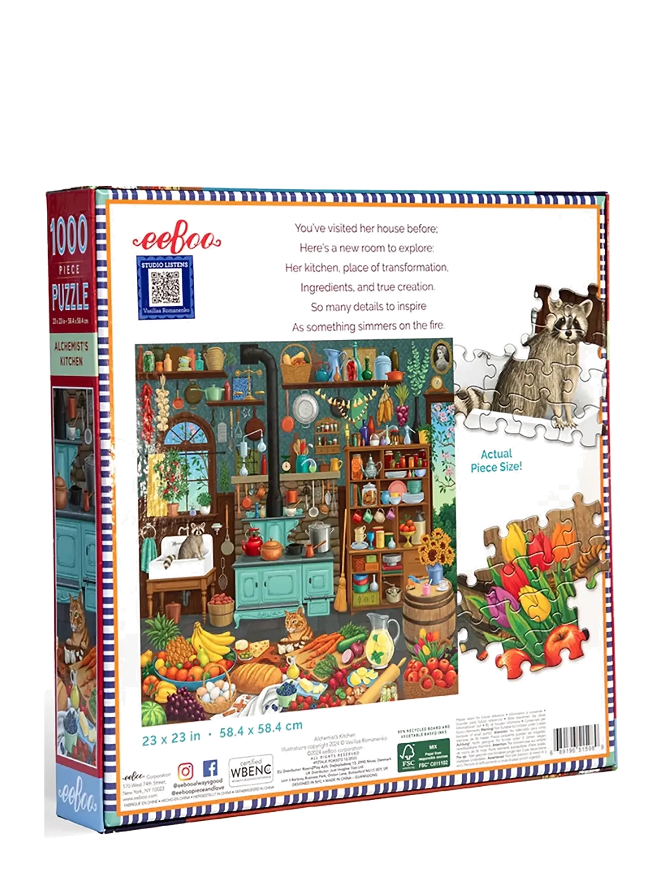 Eeboo - Puzzle 1000 pcs - Alchemist's Kitchen - klassiske puslespil - multi - 2