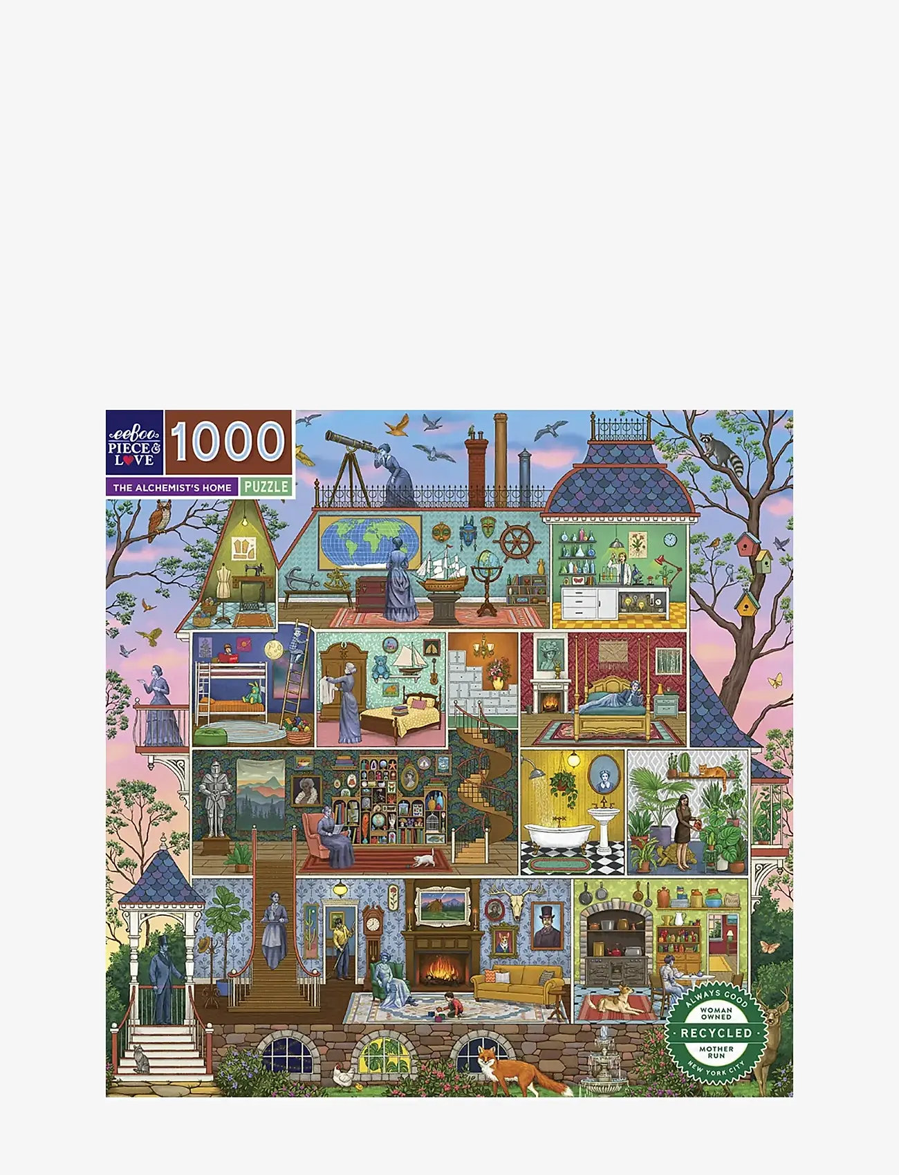 Eeboo - Puzzle 1000 pcs - The Alchemist's Home - classic puzzles - multi - 0