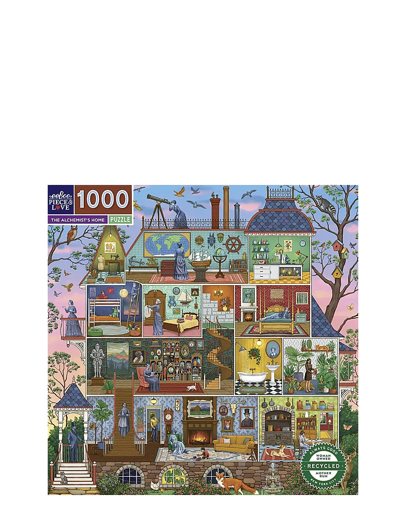 Eeboo - Puzzle 1000 pcs - The Alchemist's Home - klassikalised pusled - multi - 0