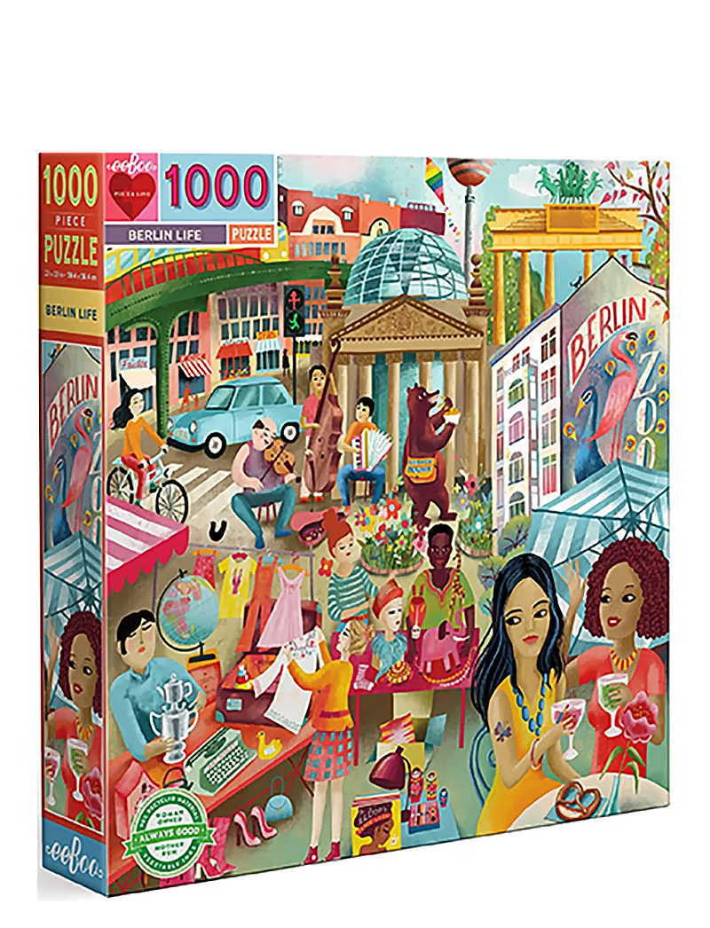 Eeboo - Puzzle 1000 pcs - Berlin Life - klassikalised pusled - multi - 1