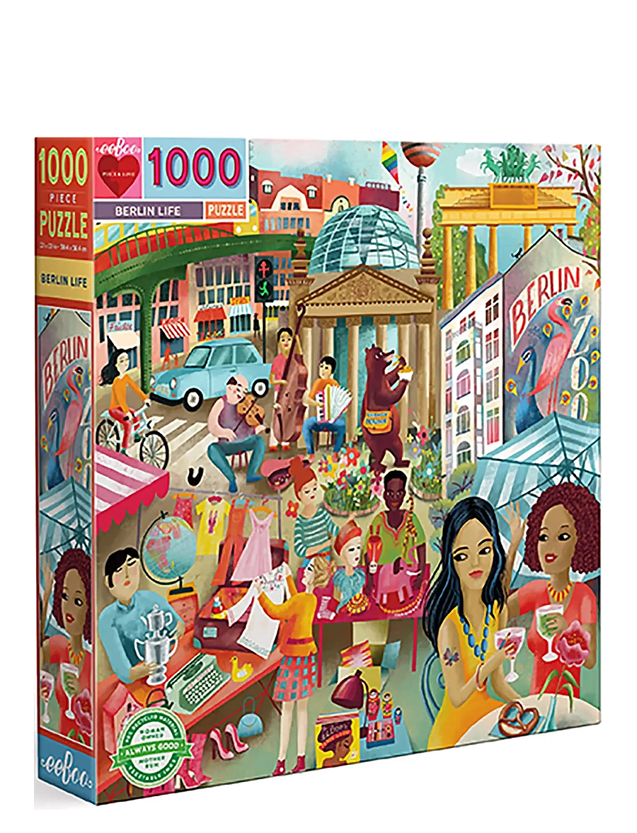 Eeboo - Puzzle 1000 pcs - Berlin Life - klassikalised pusled - multi - 1