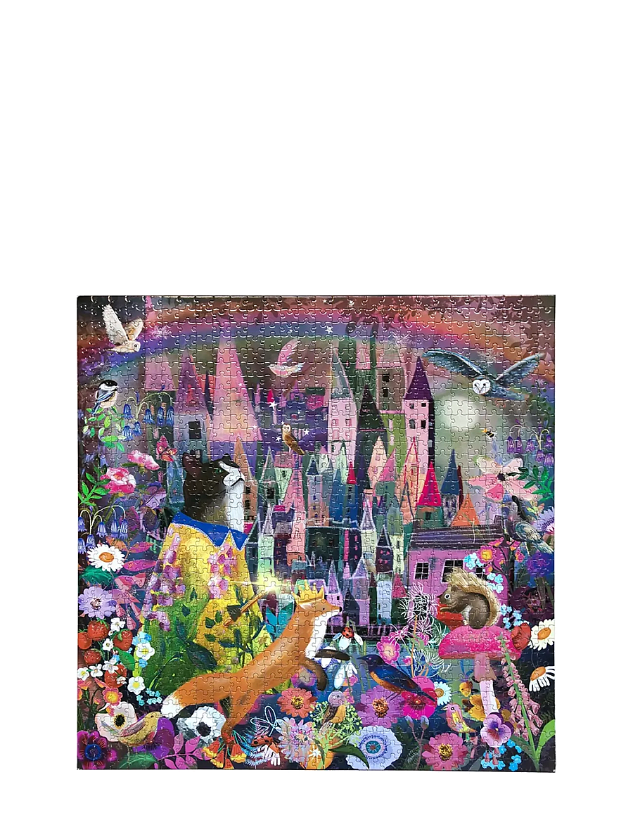 Eeboo - Puzzle 1000 pcs - Cat and Castle - klassische puzzles - multi - 0