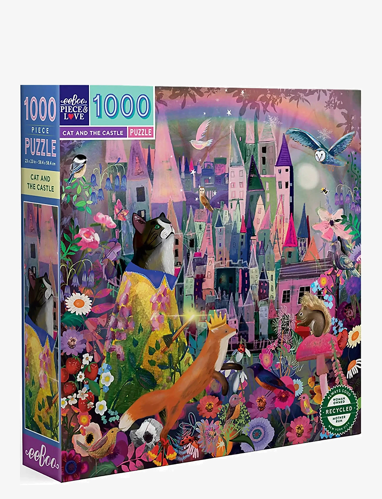 Eeboo - Puzzle 1000 pcs - Cat and Castle - klassikalised pusled - multi - 1