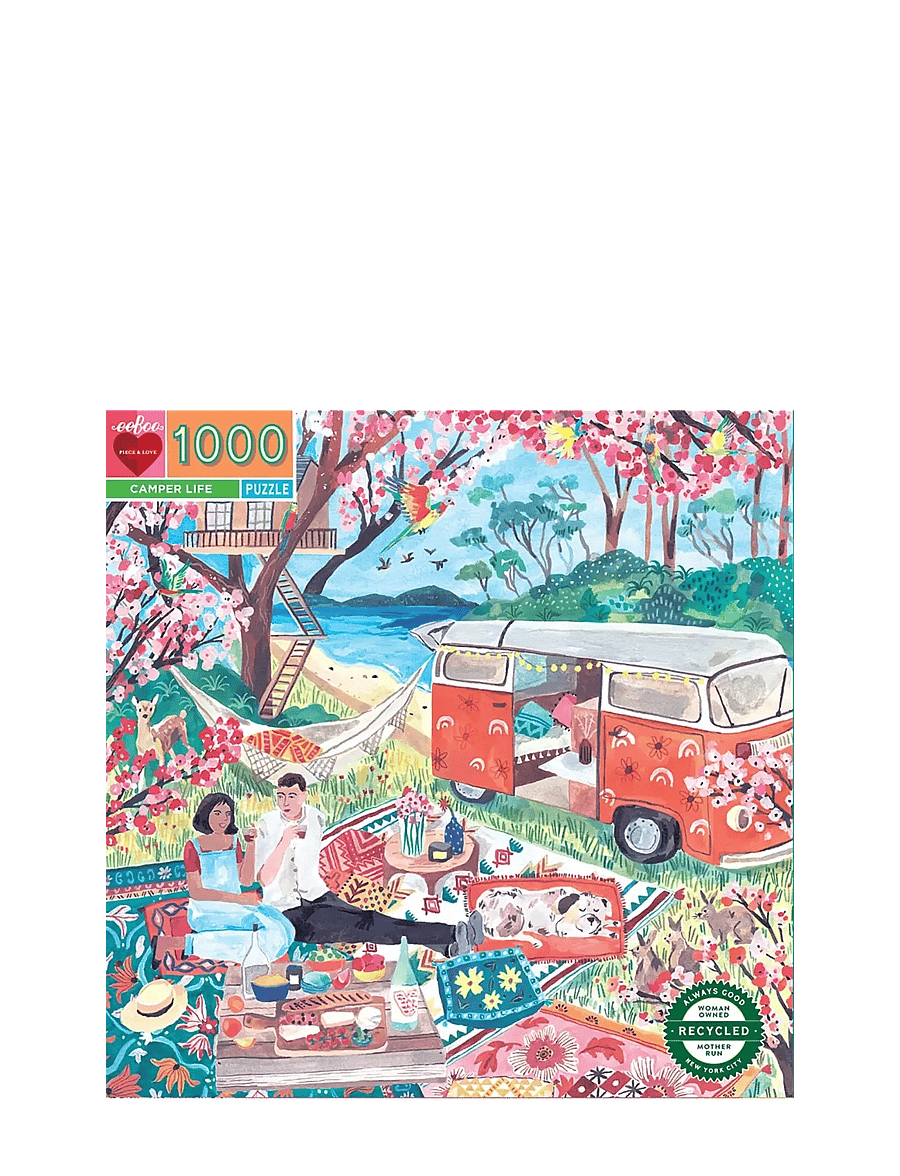 Eeboo - Puzzle 1000 pcs - Camper Life - klassikalised pusled - multi - 0