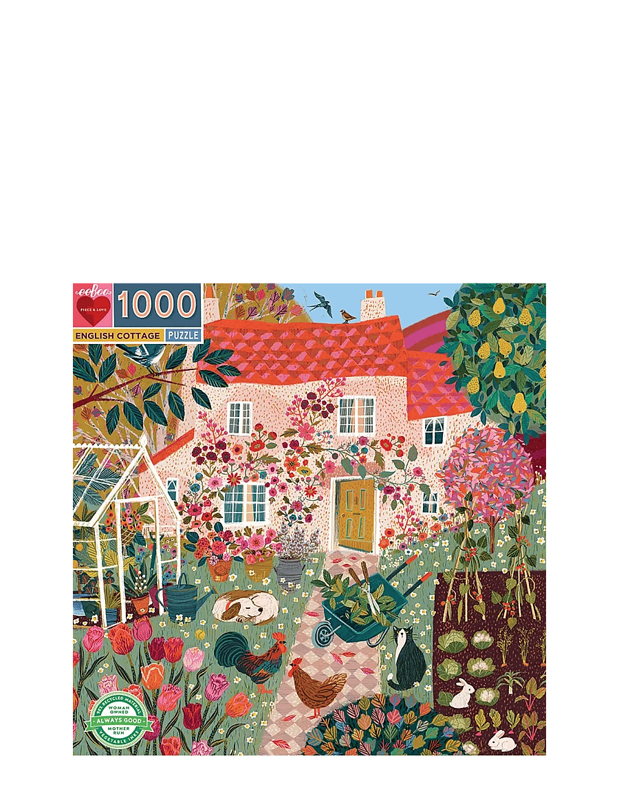 Eeboo - Puzzle 1000 pcs - English Cottage - klassikalised pusled - multi - 0