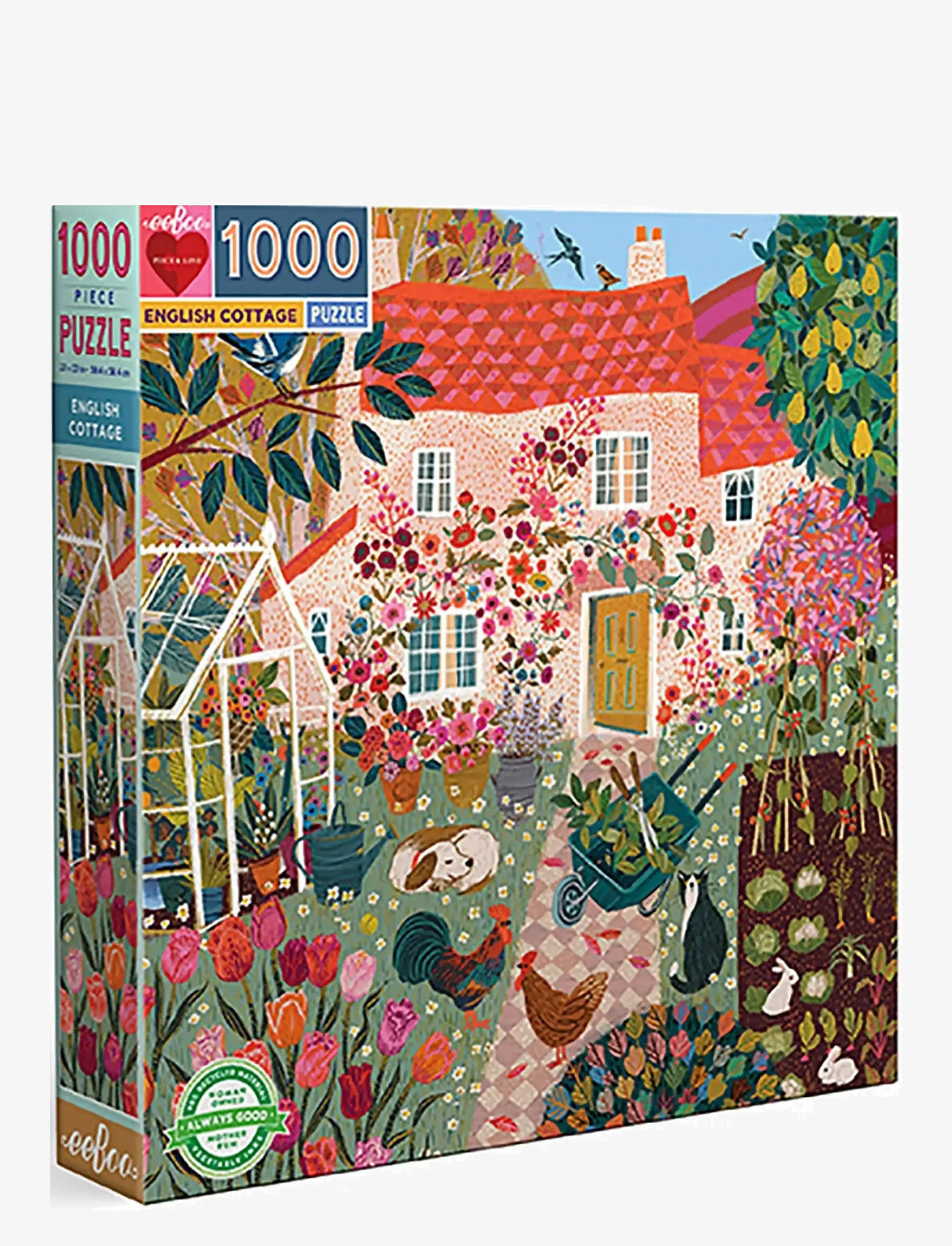 Eeboo - Puzzle 1000 pcs - English Cottage - multi - 1