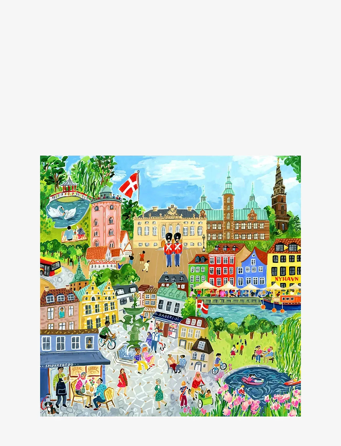 Eeboo - Puzzle 1000 pcs - Copenhagen - klassikalised pusled - multi - 0