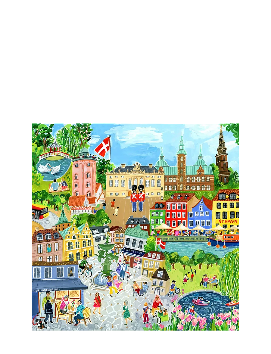 Eeboo - Puzzle 1000 pcs - Copenhagen - klassische puzzles - multi - 0