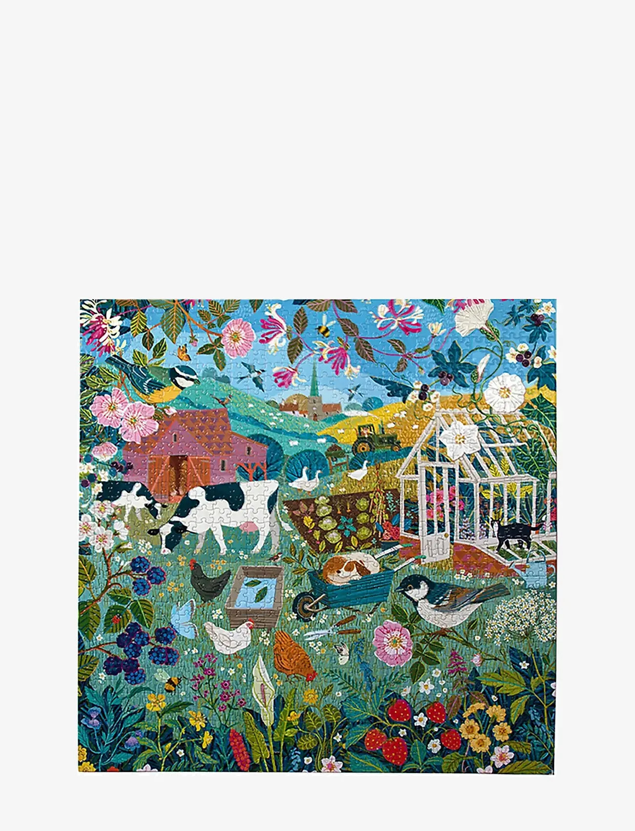 Eeboo - Puzzle 1000 pcs - English Hedgerow - klassikalised pusled - multi - 1