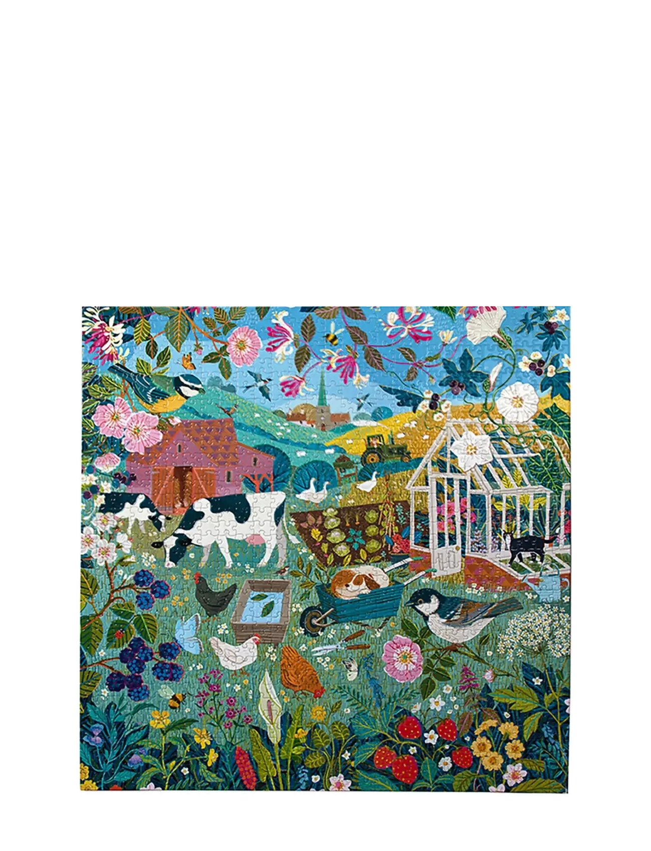 Eeboo Puzzle 1000 pcs - English Hedgerow - 4 for 3 - MULTI / multi