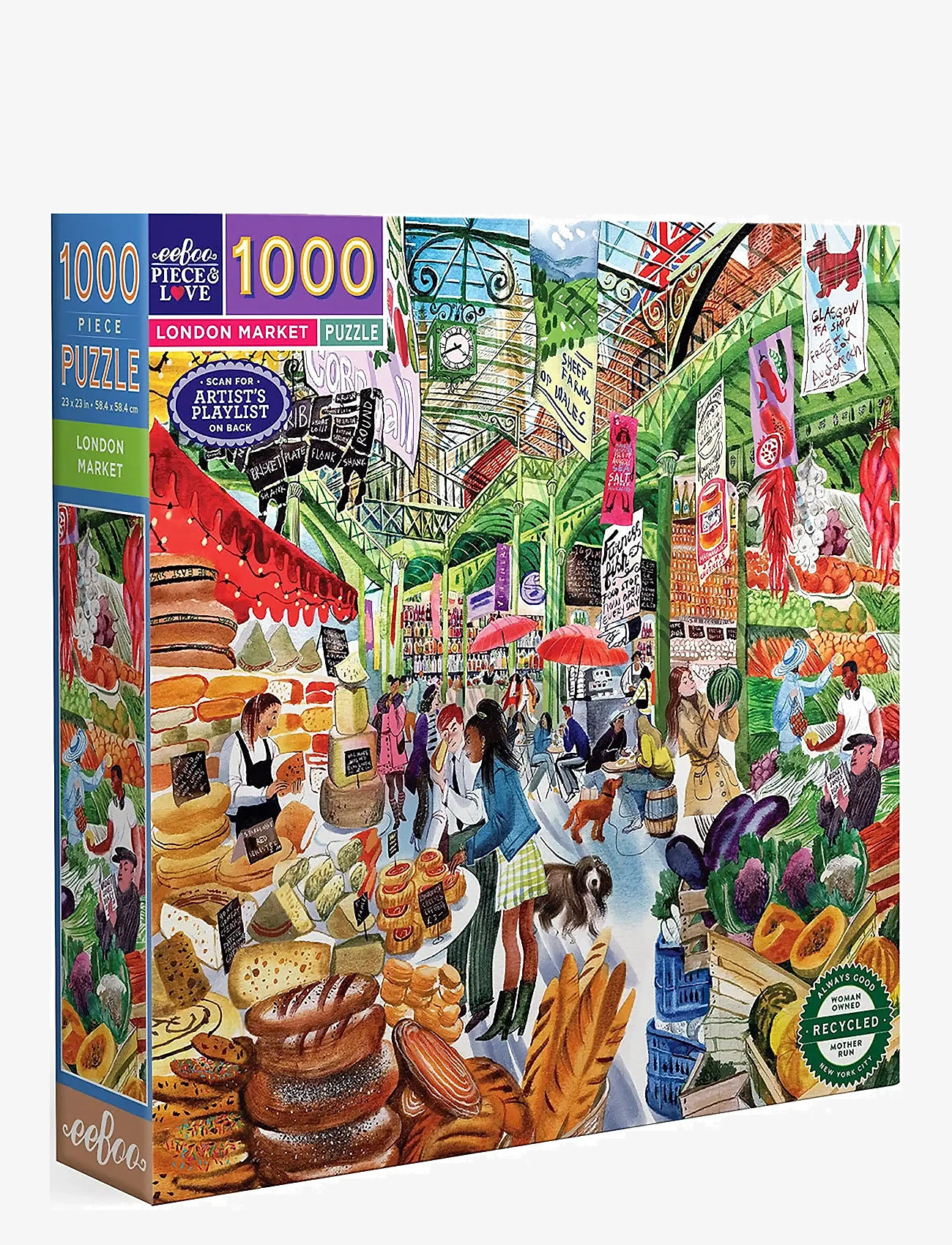 Eeboo - Puzzle 1000 pcs - London Market - classic puzzles - multi - 2
