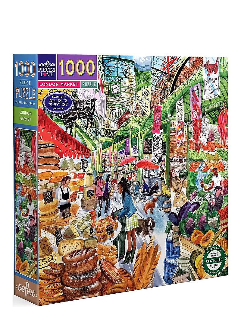 Eeboo - Puzzle 1000 pcs - London Market - klassikalised pusled - multi - 2