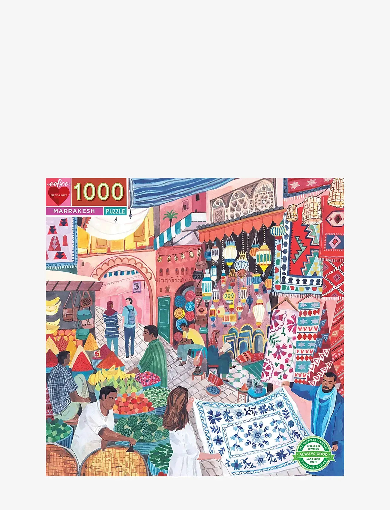 Eeboo - Puzzle 1000 pcs - Marrakesh - klassische puzzles - multi - 0