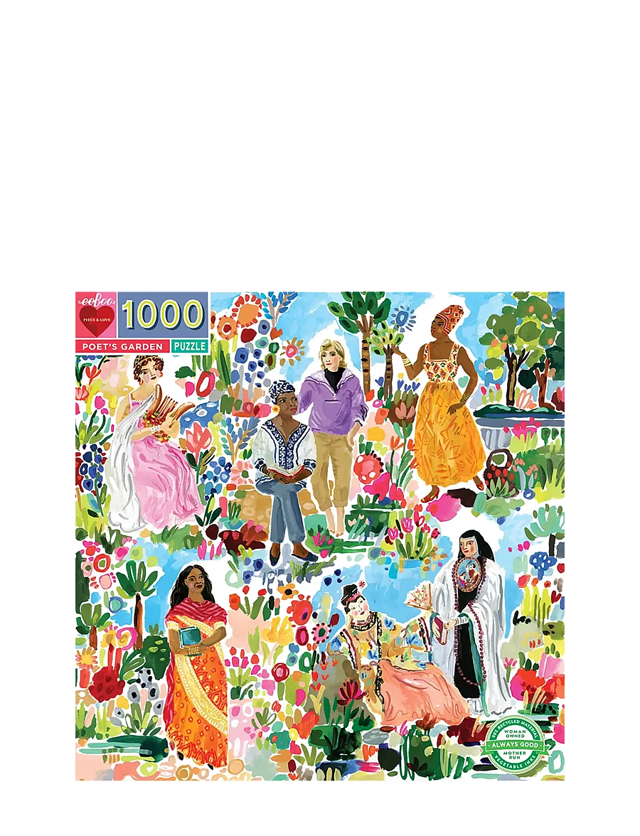 Eeboo - Puzzle 1000 pcs - Poet's Garden - klassische puzzles - multi - 0