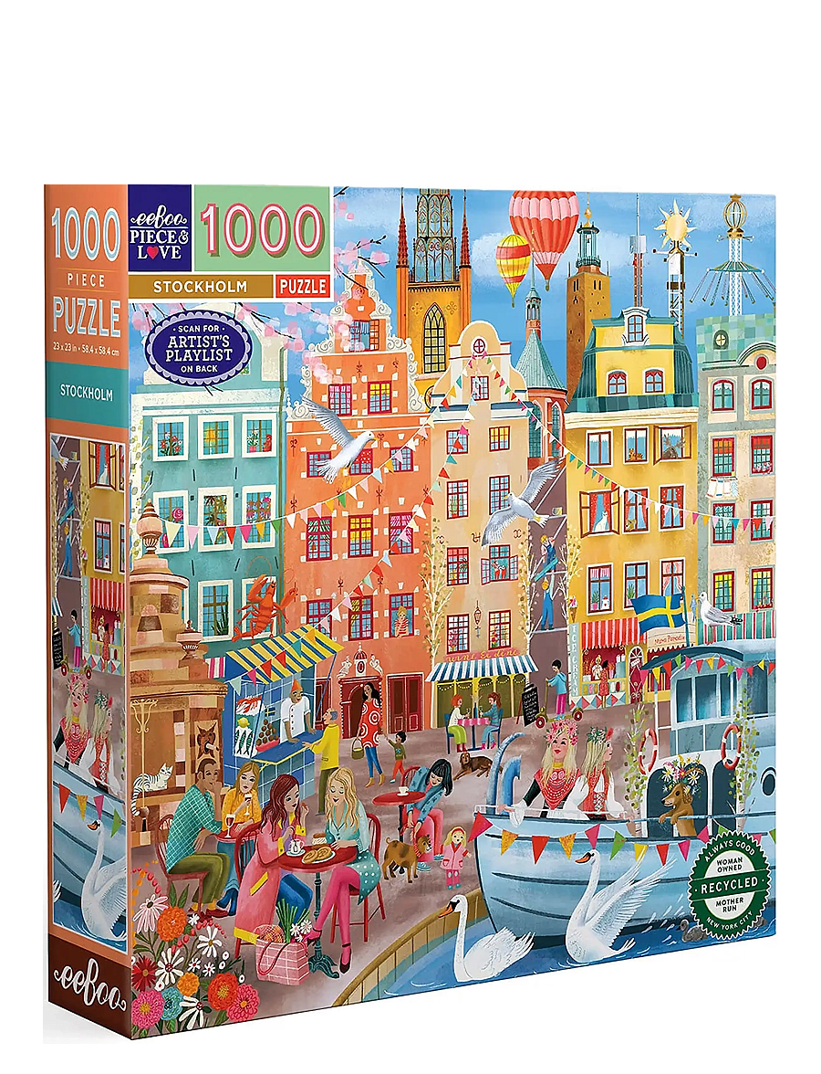 Eeboo - Puzzle 1000 pcs - Stockholm - multi - 2