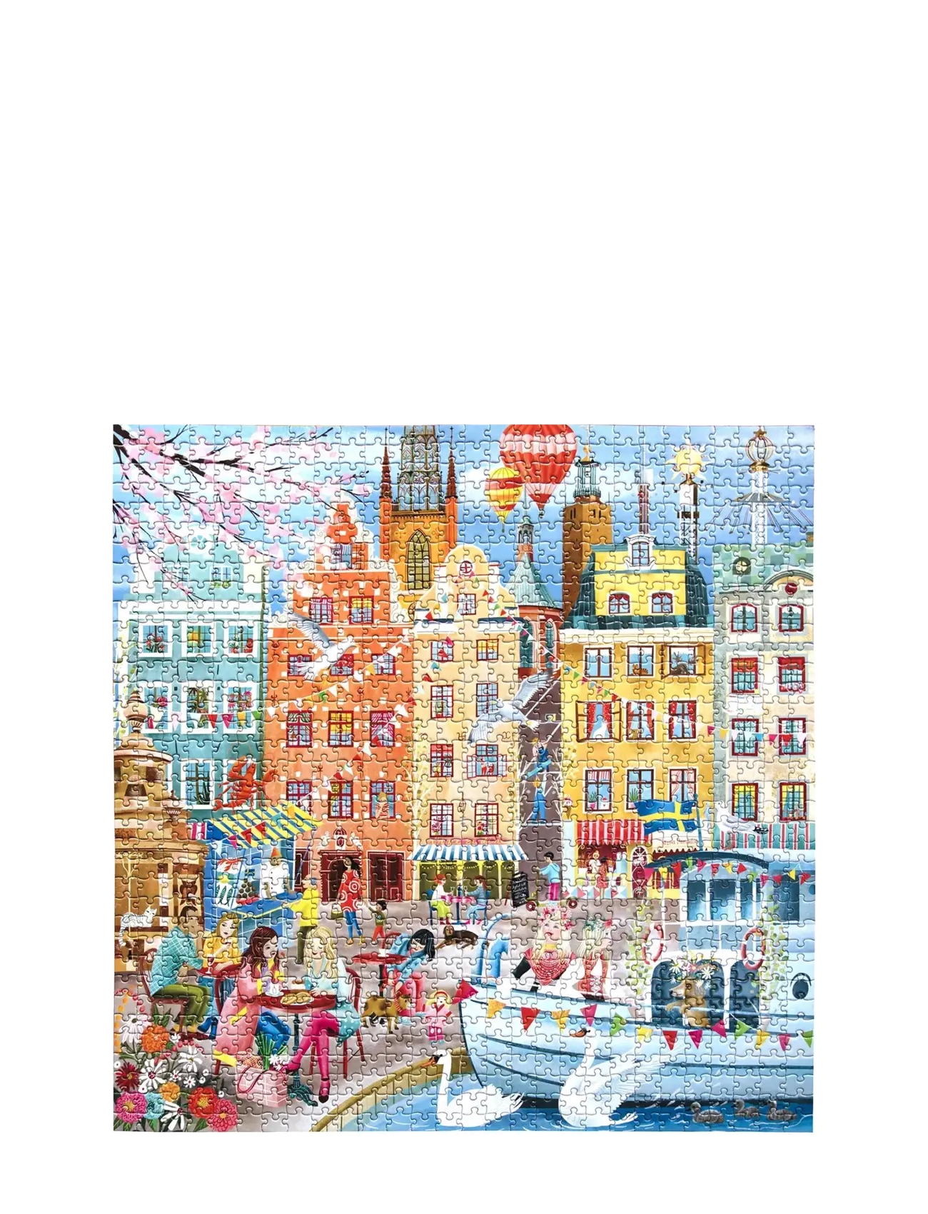 Eeboo - Puzzle 1000 pcs - Stockholm - multi - 4