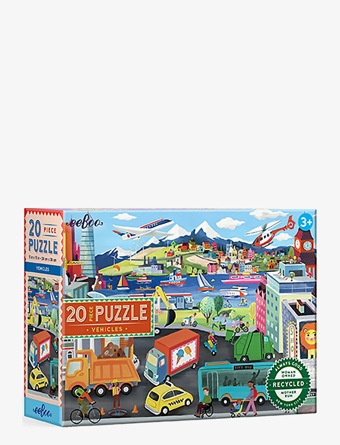 Eeboo - Puzzle 20 pcs - Vehicles - classic puzzles - multi - 2