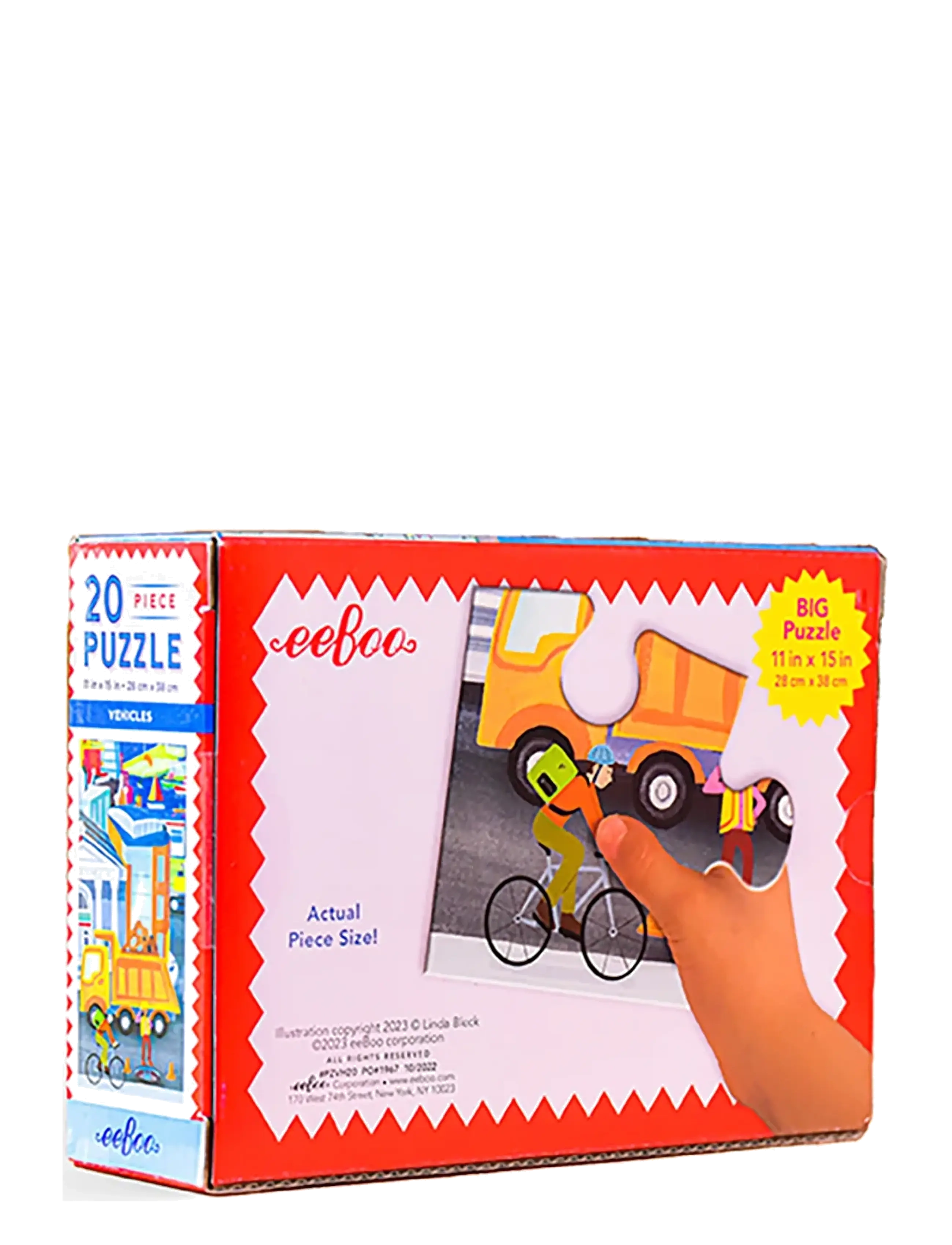 Eeboo - Puzzle 20 pcs - Vehicles - klasikinės dėlionės - multi - 2