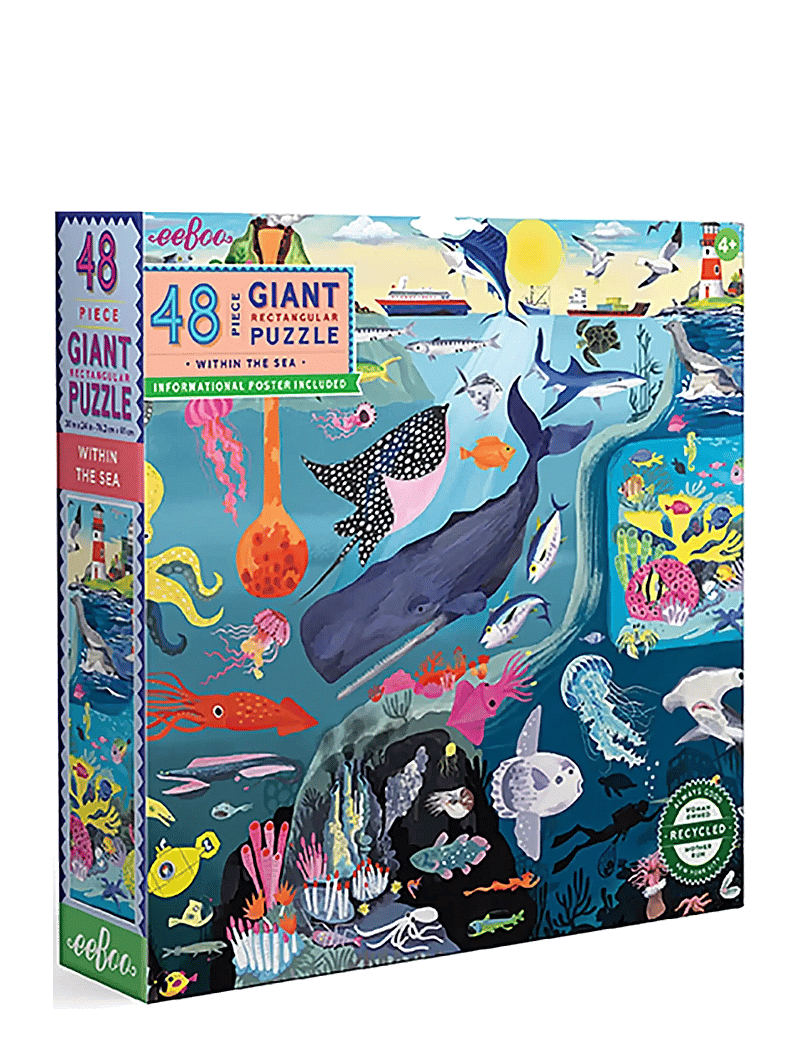 Eeboo - Giant Puzzle 48 pcs - Within the Sea - klassikalised pusled - multi - 1