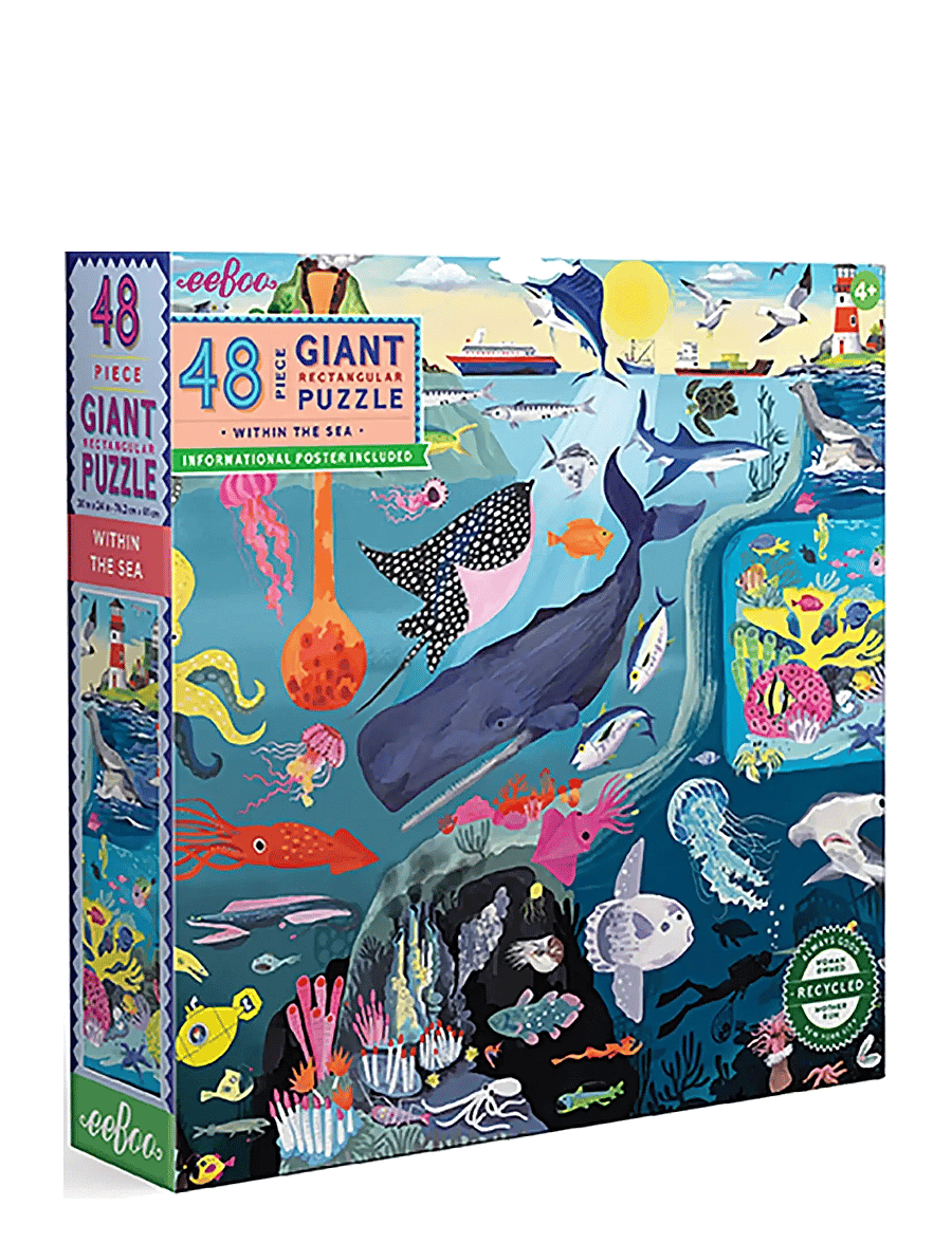Eeboo - Giant Puzzle 48 pcs - Within the Sea - klassische puzzles - multi - 1