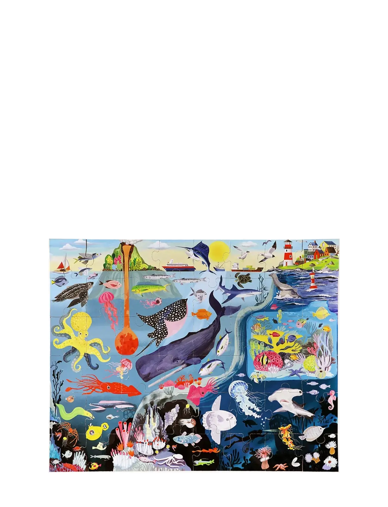 Eeboo - Giant Puzzle 48 pcs - Within the Sea - klasikinės dėlionės - multi - 2