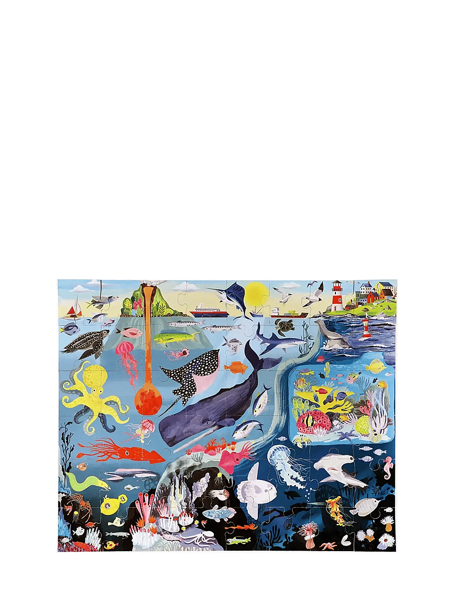 Eeboo - Giant Puzzle 48 pcs - Within the Sea - klassische puzzles - multi - 2