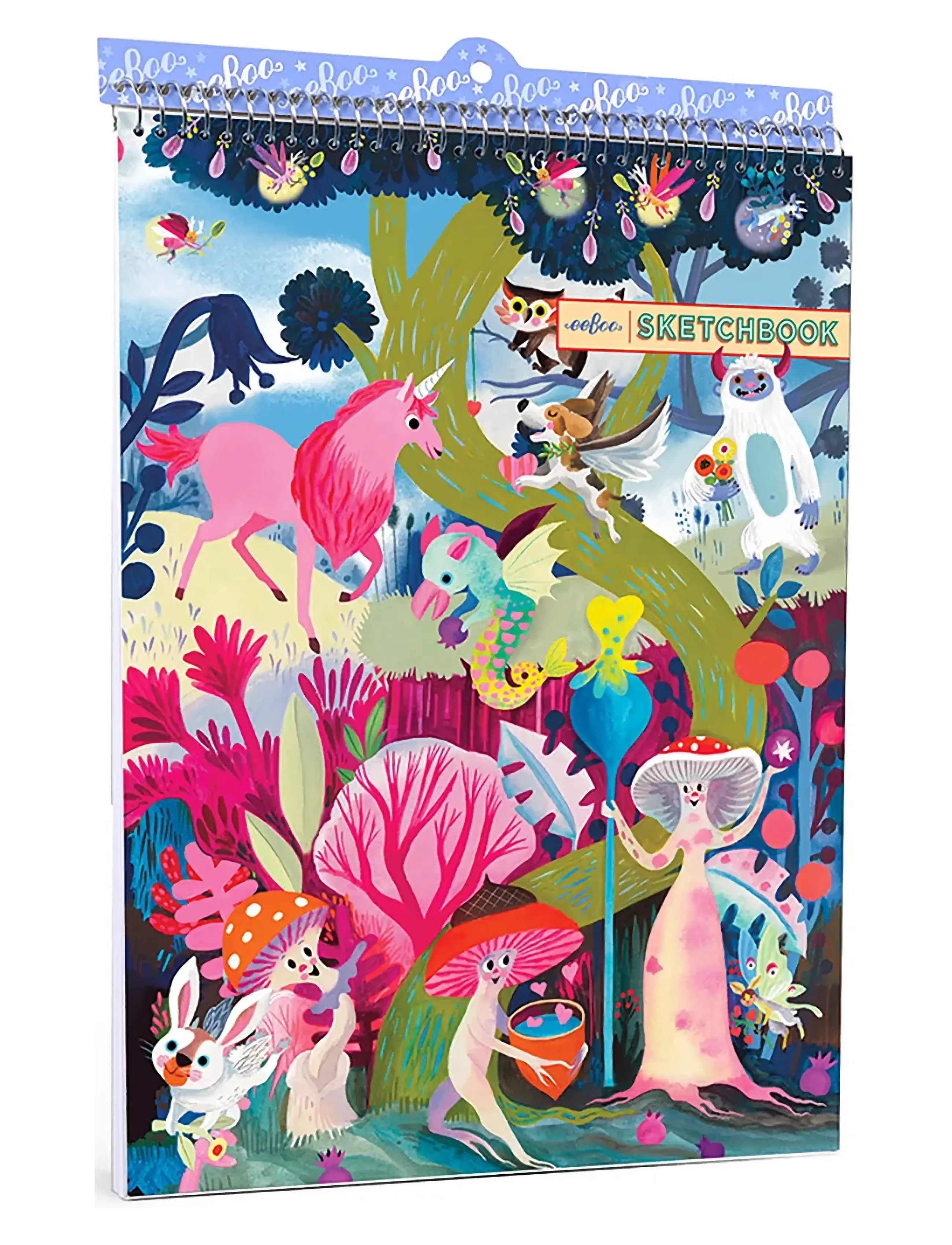 EEBOO Sketchbook - Magical Creatures Patterned - One Size - Kinder