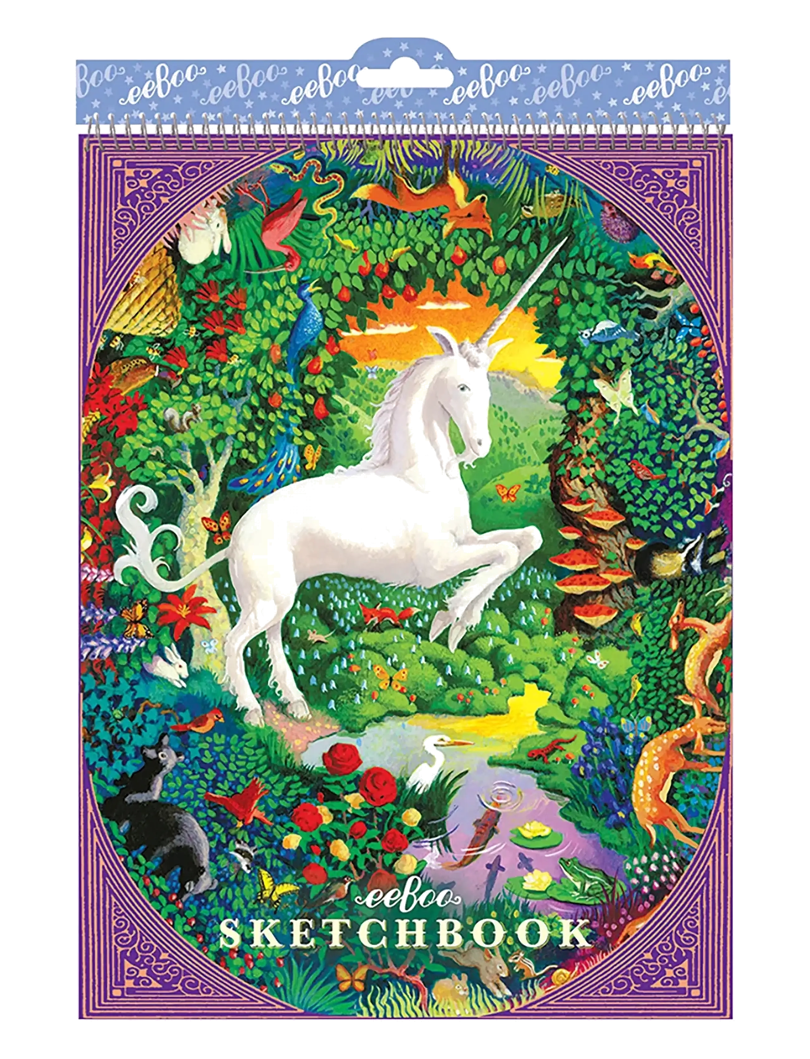 EEBOO Unicorn Sketchbook Patterned - One Size - Kinder