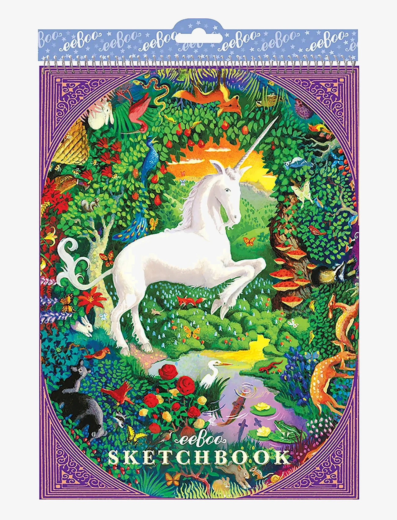 Eeboo - Unicorn Sketchbook - male- & kreabøger - multi - 0