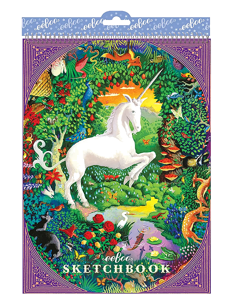 Eeboo - Unicorn Sketchbook - väritys- askartelukirjat - multi - 0