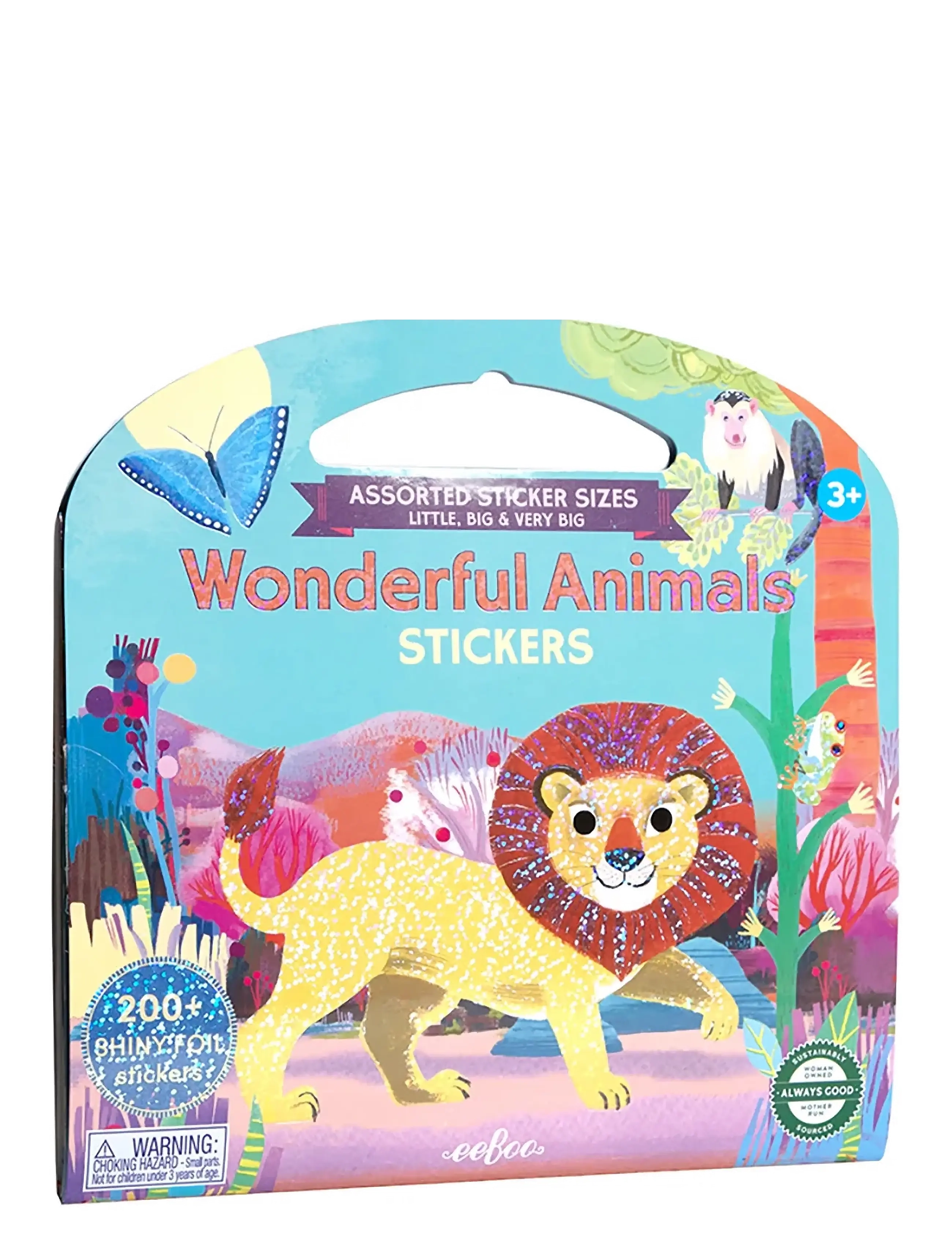 EEBOO Sticker Book - Wonderful Animals Patterned - One Size - Kinder