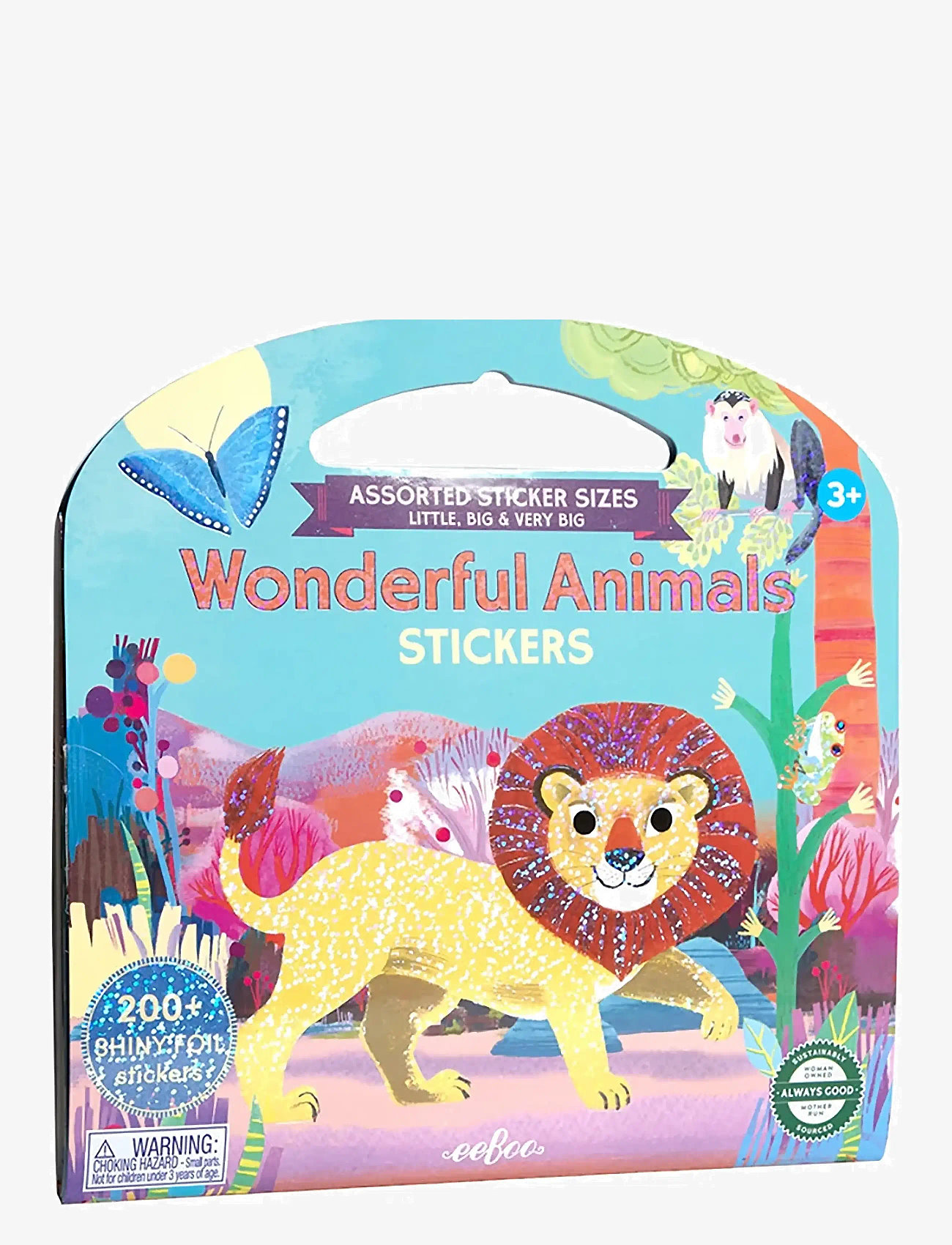 Eeboo - Sticker Book - Wonderful Animals - värvimis- & käsitööraamatud - multi - 1