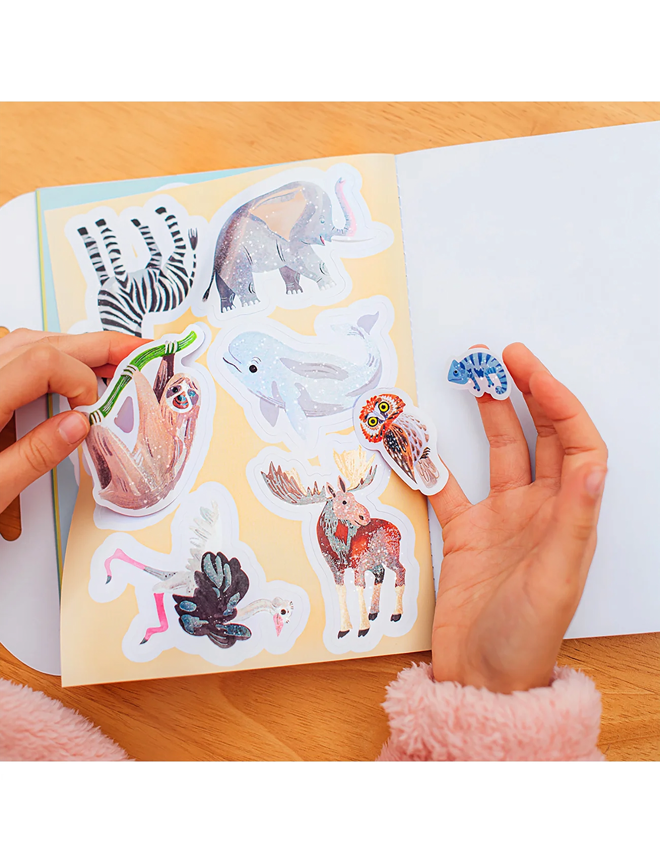 Eeboo - Sticker Book - Wonderful Animals - tegne - multi - 2