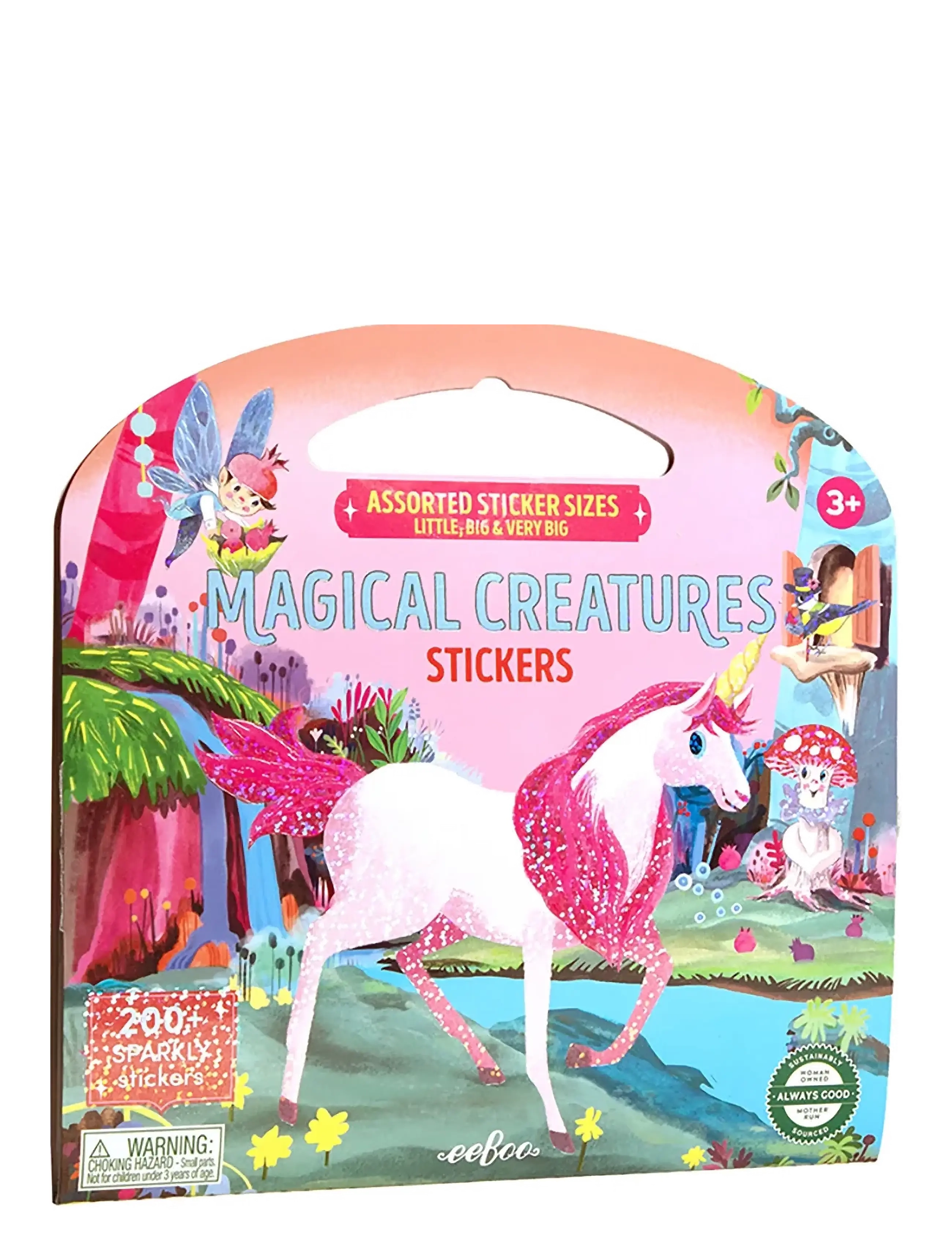 EEBOO Sticker Book - Magical Creatures Patterned - One Size - Kinder