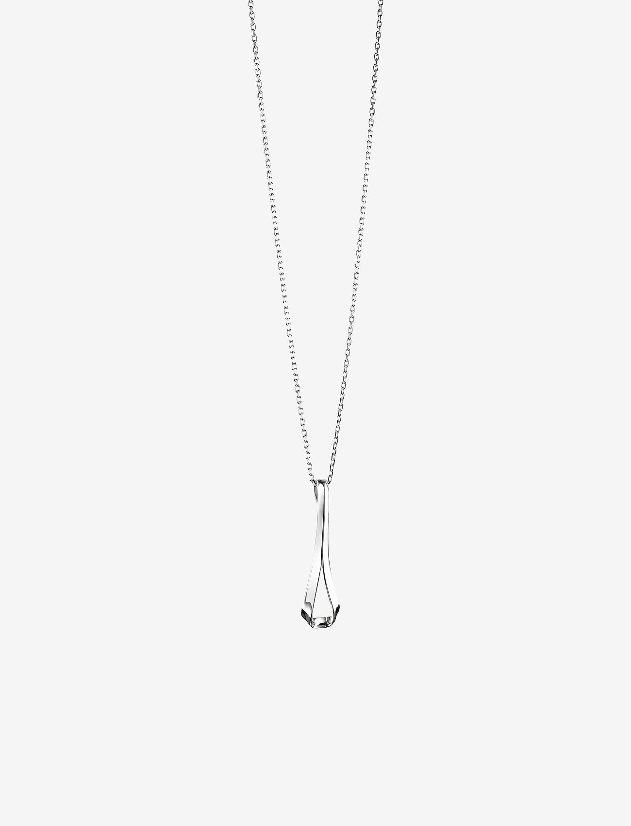 Efva Attling - Folded Pendant + chain - silver - 0