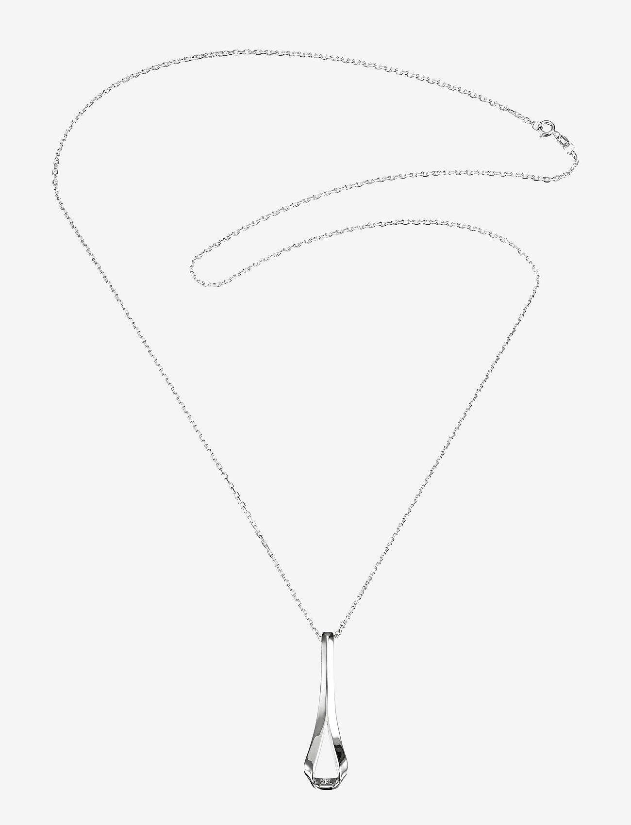 Efva Attling - Folded Pendant + chain - silver - 1