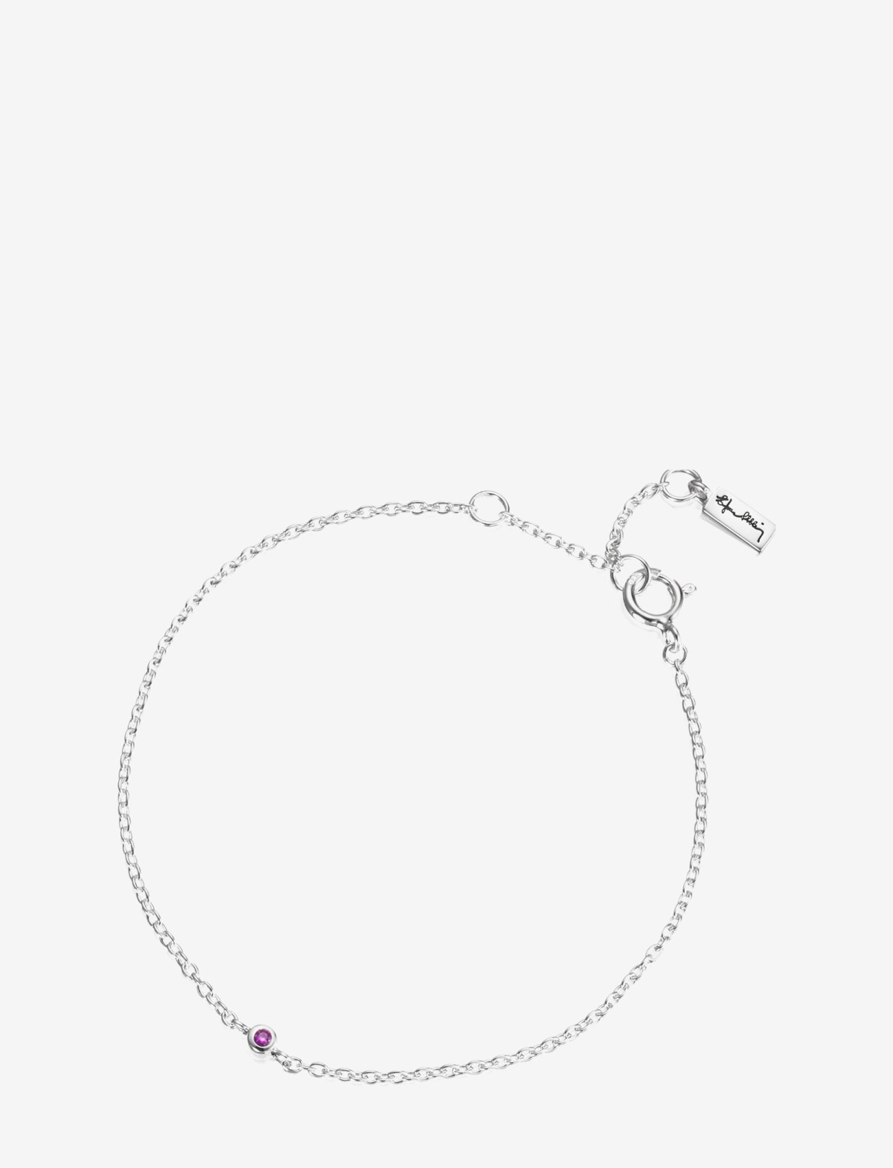 Efva Attling - Micro Blink Bracelet - Pink Sapphire - silver - 1