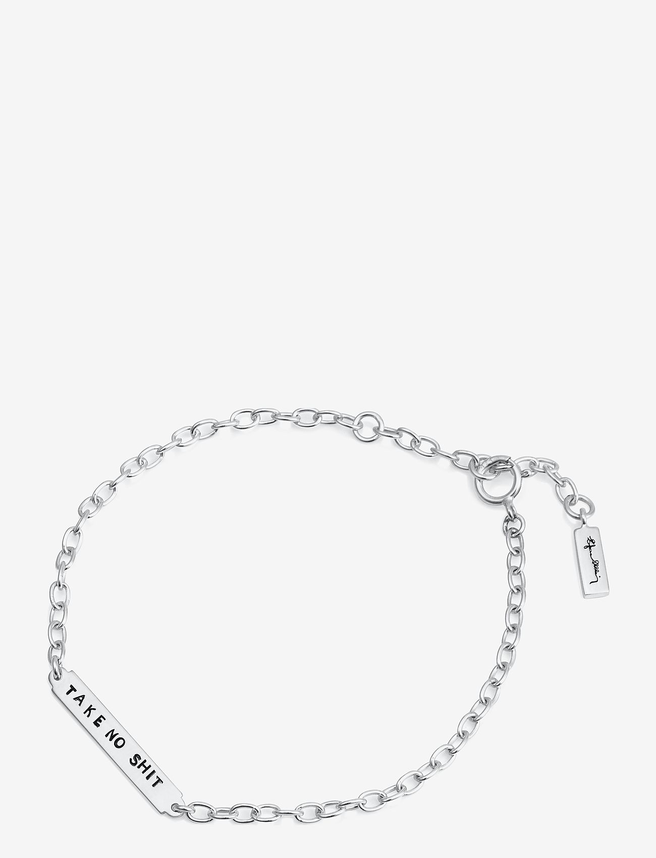 Efva Attling - Power Plates Bracelet - Take No Shit - silver - 1