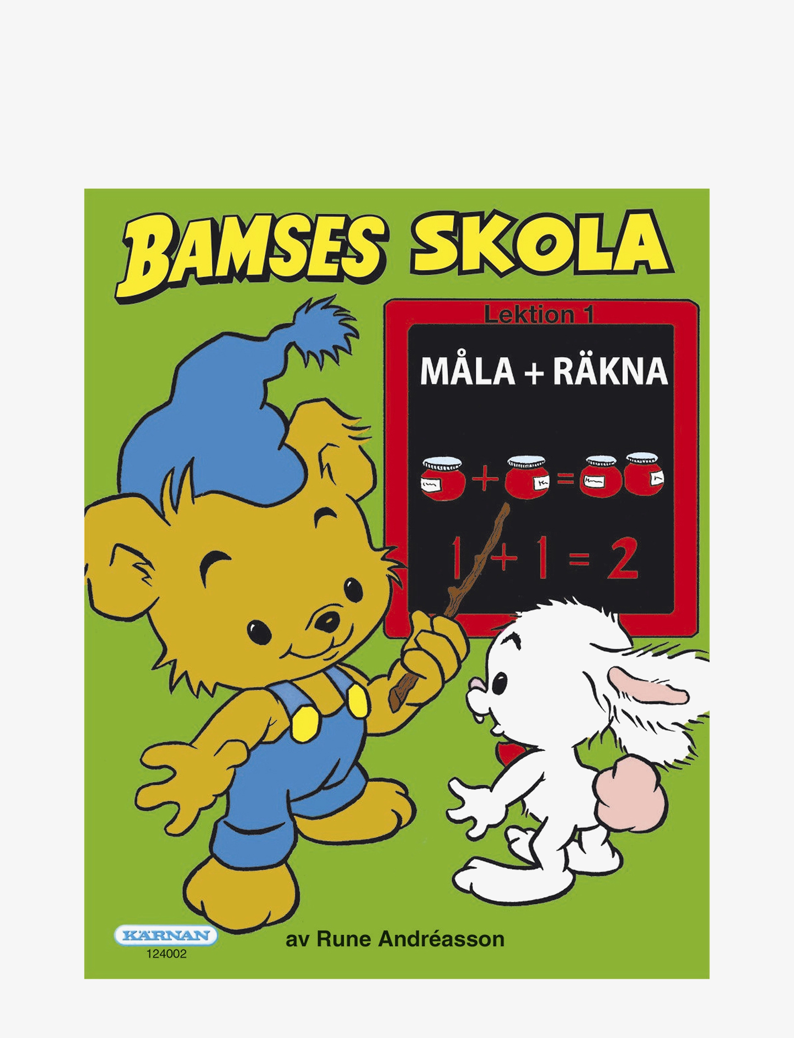 Kärnan BAMSES SKOLA RÄKNAR - Målar- & pysselböcker - GREEN / multi